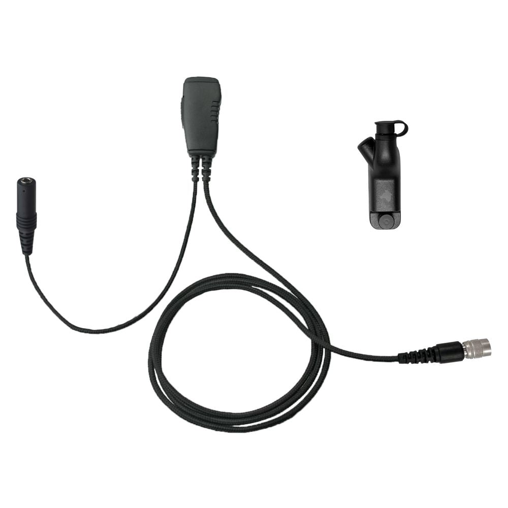 1-Wire Surveillance PTT Mic, Quick Disconnect