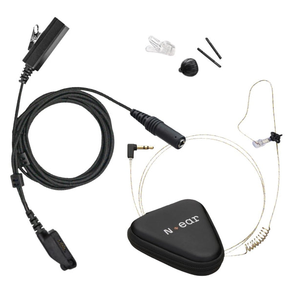 N-Ear 360 Flexo - Covert Police 2-Wire Surveillance Earpiece, Tait TP Series - Sheepdog Microphones