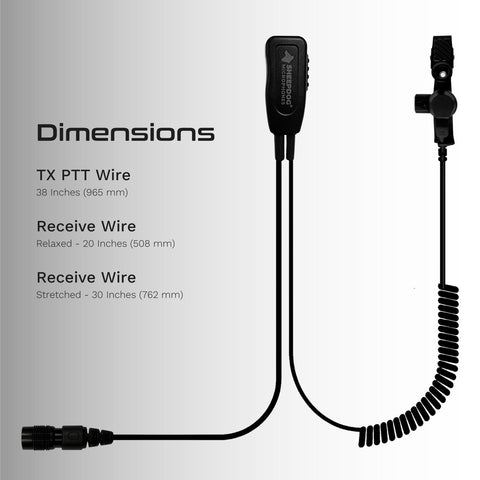 Alpha Click Quick Connect Sheepdog ALPHA Quick Disconnect Police Earpiece, Motorola APX