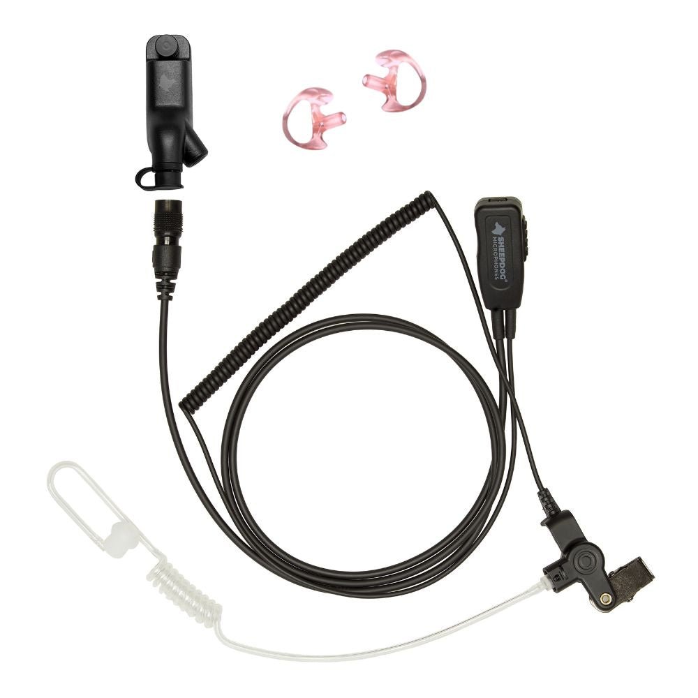 Sheepdog ALPHA Quick Disconnect Microphone Earpiece, Motorola APX - Sheepdog Microphones