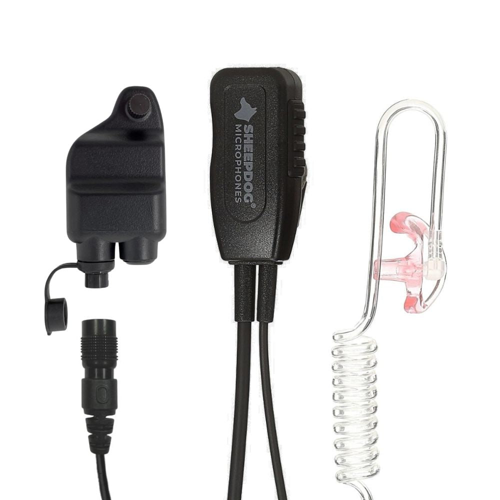 Sheepdog ELITE QD Lapel Mic Earpiece, Harris XL45P XL95P - Sheepdog Microphones