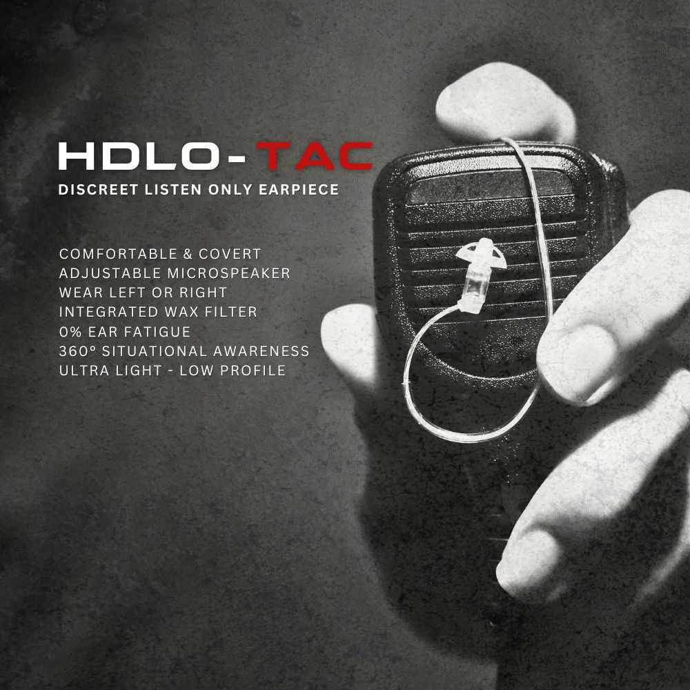 Sheepdog HDLO-TAC, Covert Listen Only Earpiece, Tubeless, Adjustable - Sheepdog Microphones