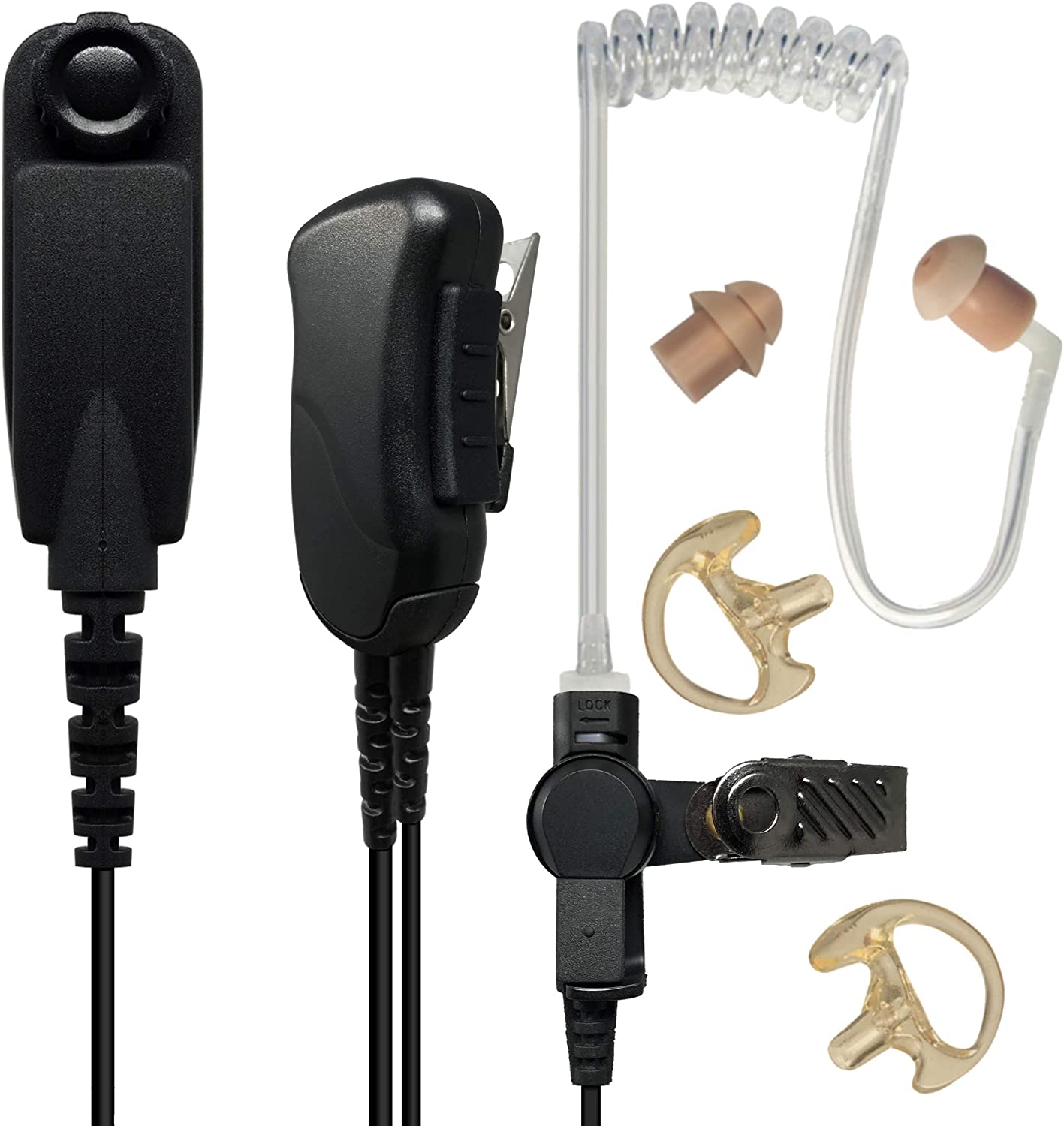 Sheepdog Lapel Mic Earpiece for Motorola APX6000 APX7000 APX8000 - Sheepdog Microphones