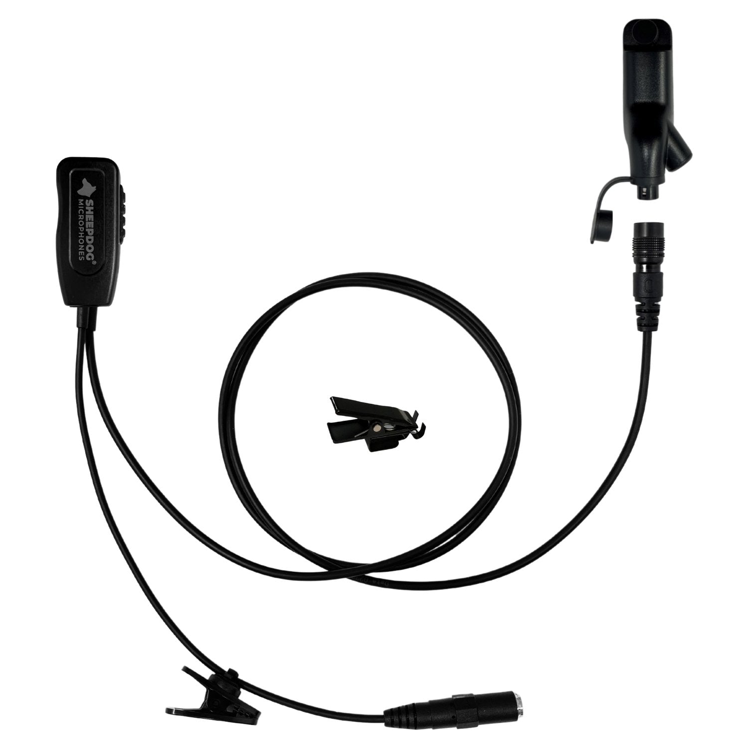 Sheepdog QD 1-Wire Lapel PTT Kit, Motorola APX, 3.5mm Port - Sheepdog Microphones