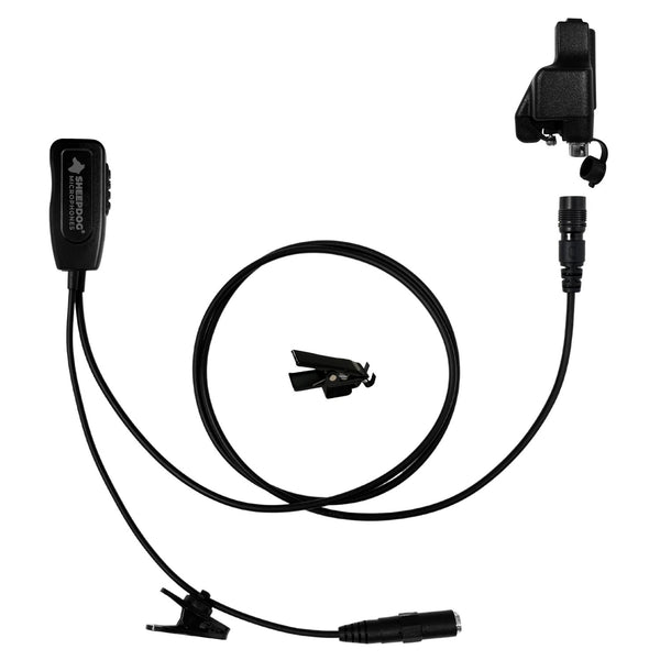 Sheepdog Police 1-Wire Lapel PTT, Motorola XTS Series, 3.5mm