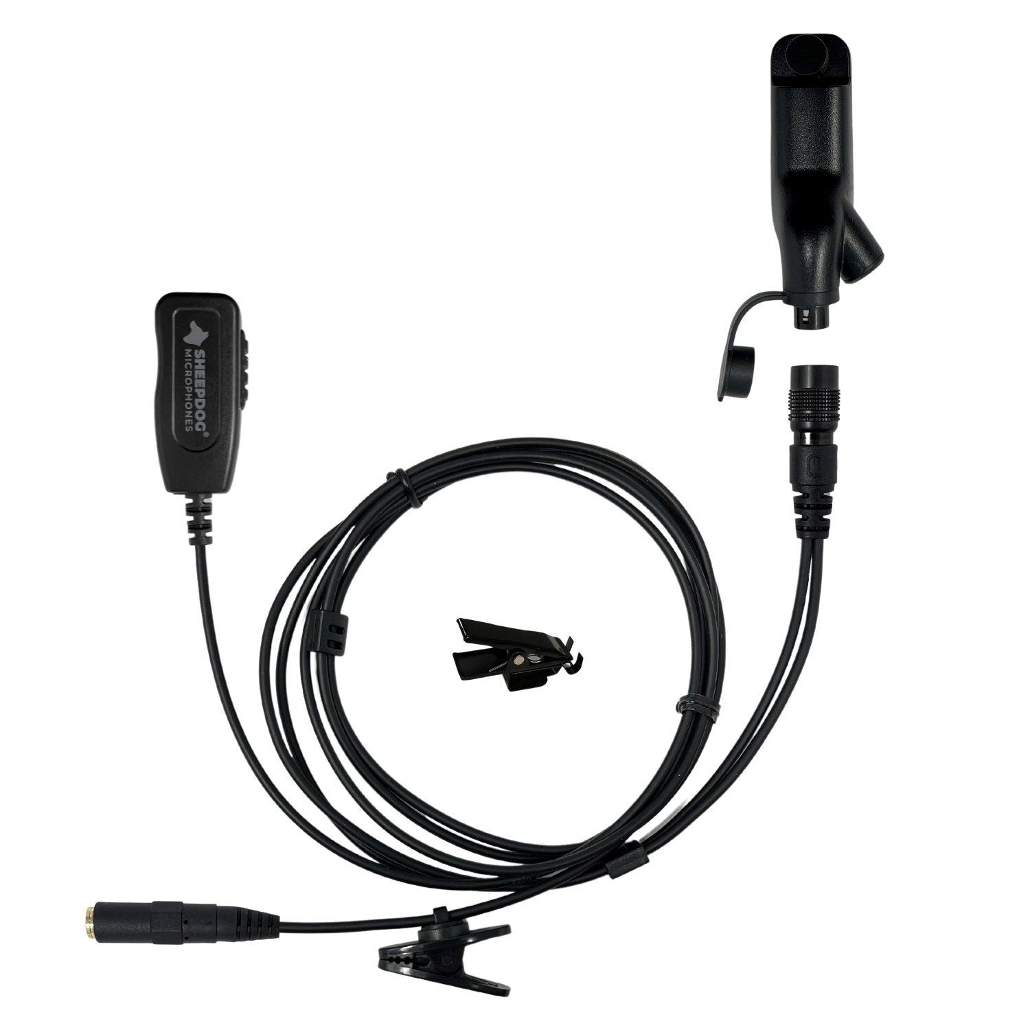 Sheepdog QD 2-Wire Surveillance PTT Kit, Motorola APX, 3.5mm Port - Sheepdog Microphones