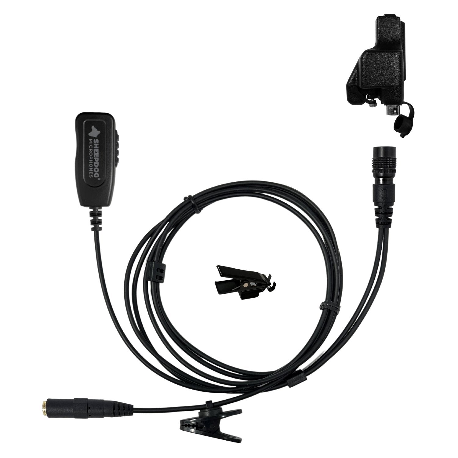 Sheepdog QD 2-Wire Surveillance PTT Kit, Motorola XTS, 3.5mm Port - Sheepdog Microphones