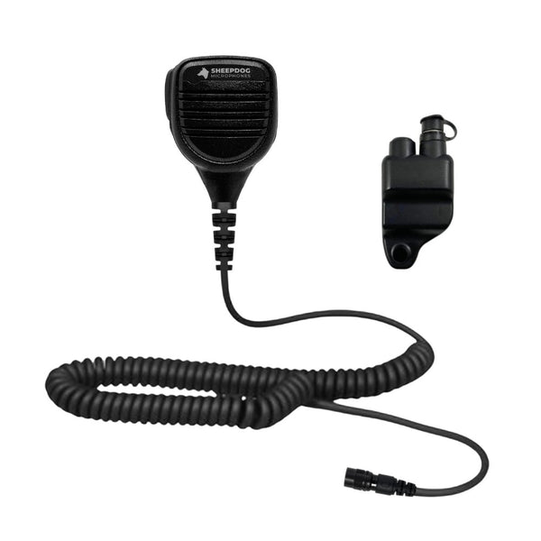 Sheepdog QD Remote Speaker Mic, Harris (HA2) - Sheepdog Microphones