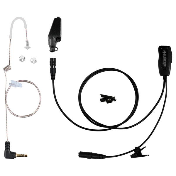Sheepdog Quick Disconnect Mic and Tubeless Earpiece, Kenwood - Sheepdog Microphones