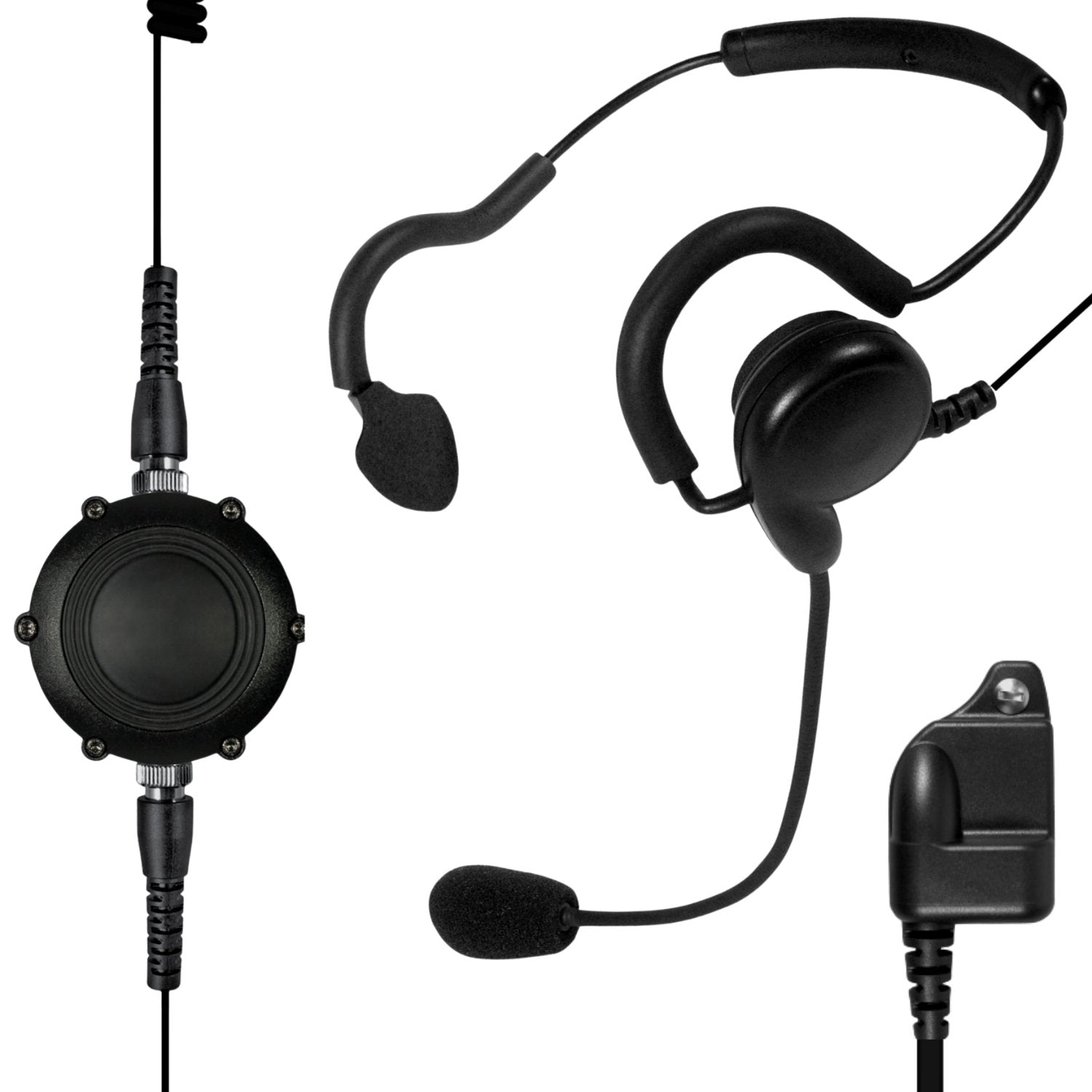 Sheepdog Tactical Boom Mic Headset for Harris XG15 XG25 XG75 XL45P XL95P - Sheepdog Microphones