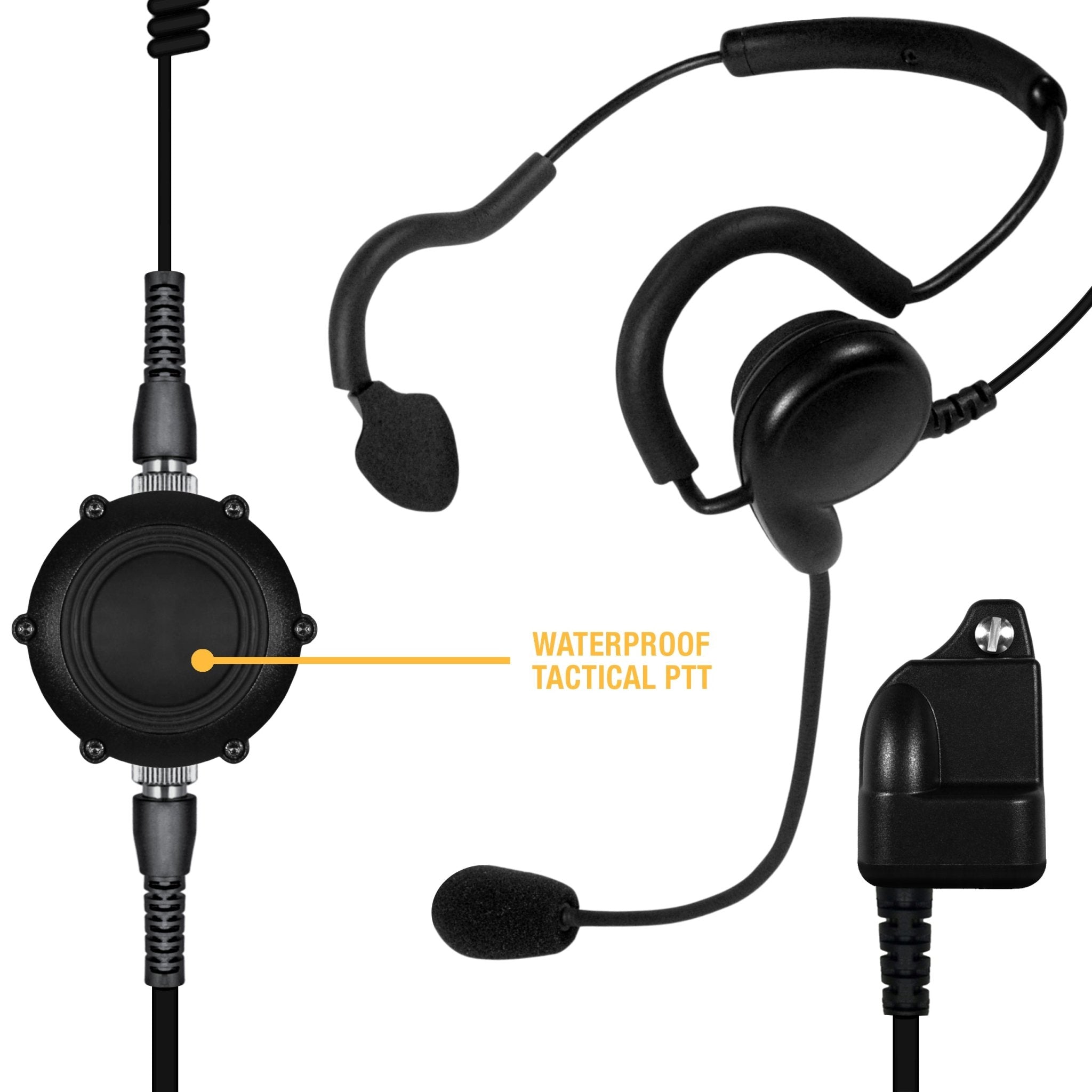 Sheepdog Tactical Boom Mic Headset for Harris XG15 XG25 XG75 XL45P XL95P - Sheepdog Microphones