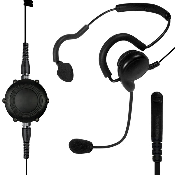 Sheepdog Tactical Boom Mic Headset for Tait TP8100 TP9300 TP9400 Series - Sheepdog Microphones