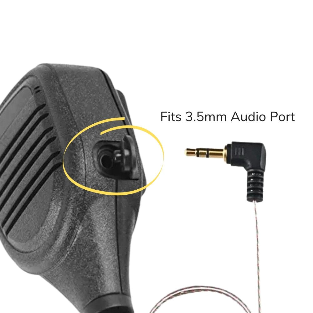 WHISPER, Covert Police Listen Only Earpiece, 3.5mm (EP1079SC), Tubeless - Sheepdog Microphones